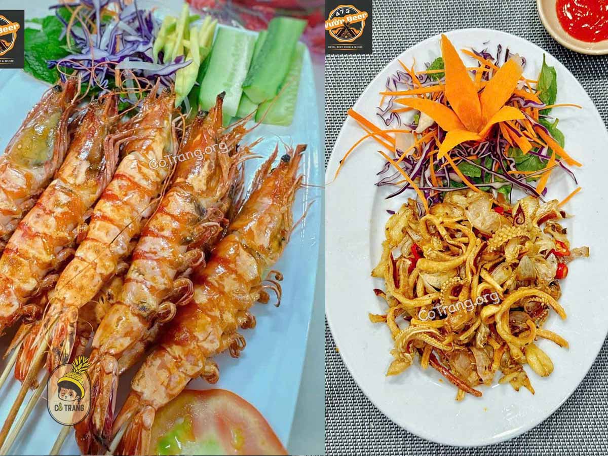 Menu tai Vườn Beer 473 Quảng Ngãi 