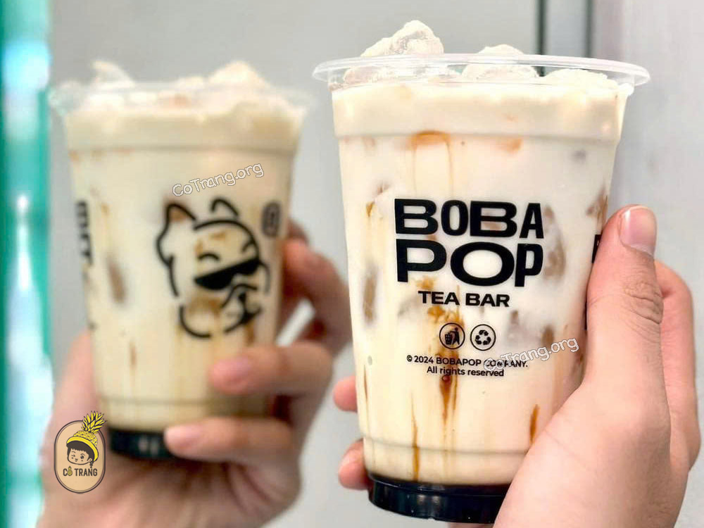 Menu Trà sữa Bobapop Quảng Ngãi