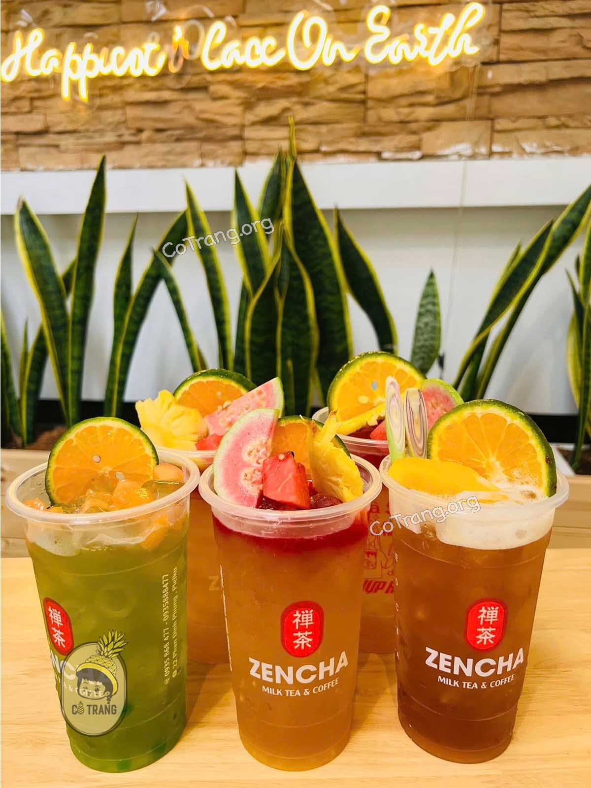 Menu tại Trà sữa Zencha Gia Lai