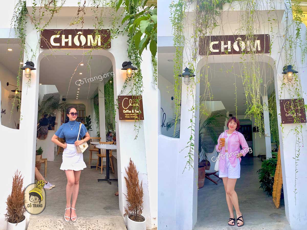 Chôm Coffee Quy Nhơn - Một vibe Địa Trung Hải Xinh Xắn, Menu, Review