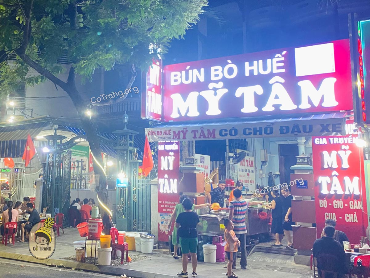 Bún Bò Huế Mỹ Tâm - Quán Bún Bò chuẩn vị Cố Đô tại Huế, menu, review
