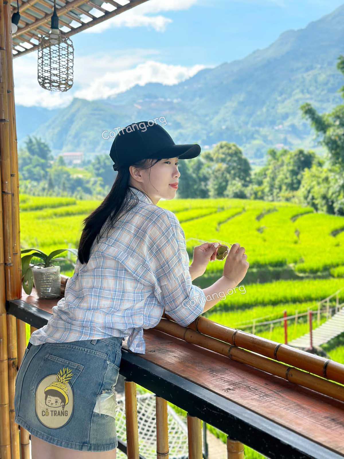 Góc checkin tại Lúa Cafe Sapa