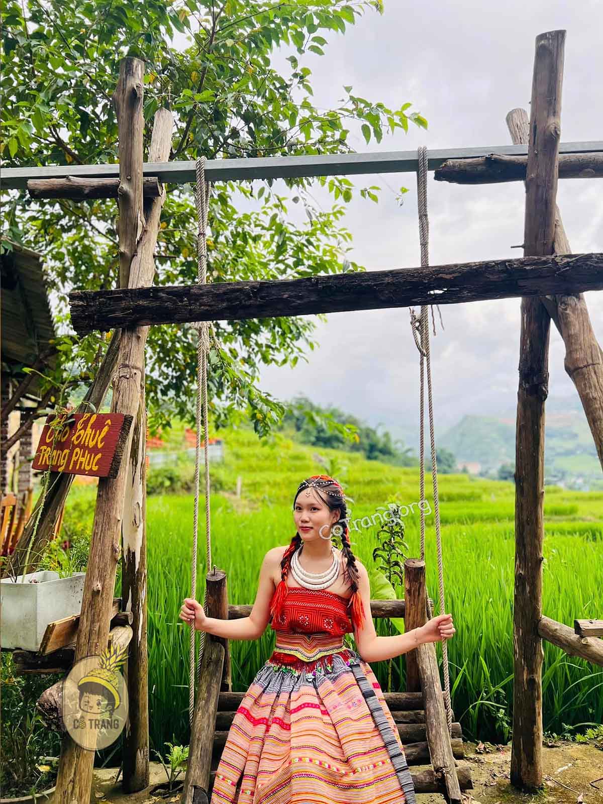 Góc checkin tại Lúa Cafe Sapa