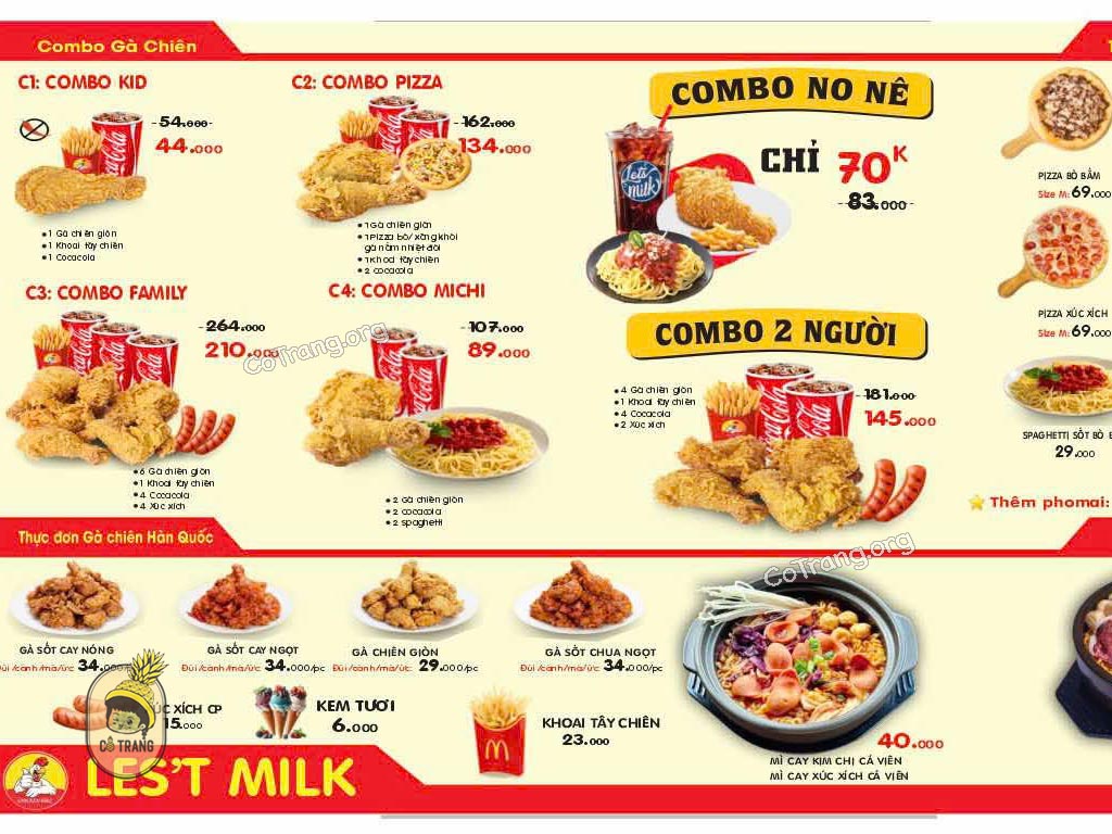 Menu tại Let's Milk Tea & Coffee Quảng Ngãi
