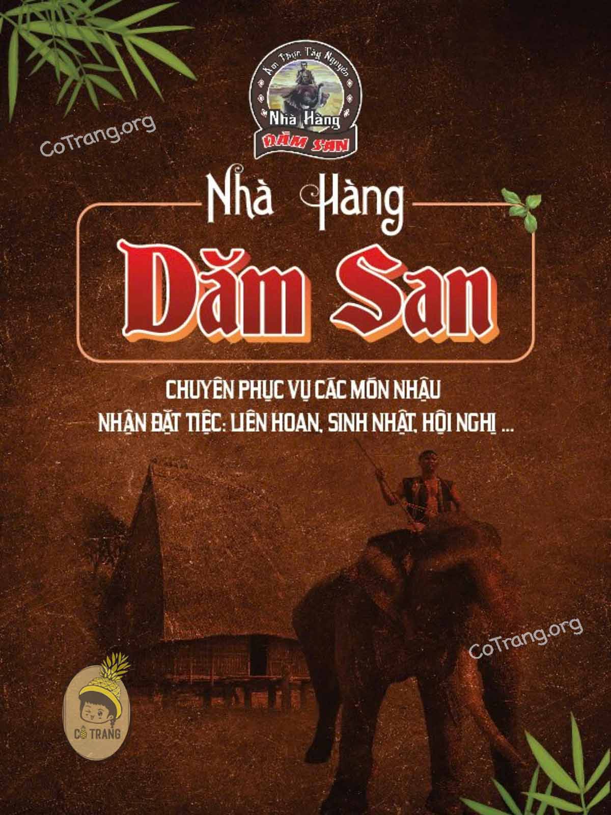 Menu Nhà hàng Dăm San Gia Lai