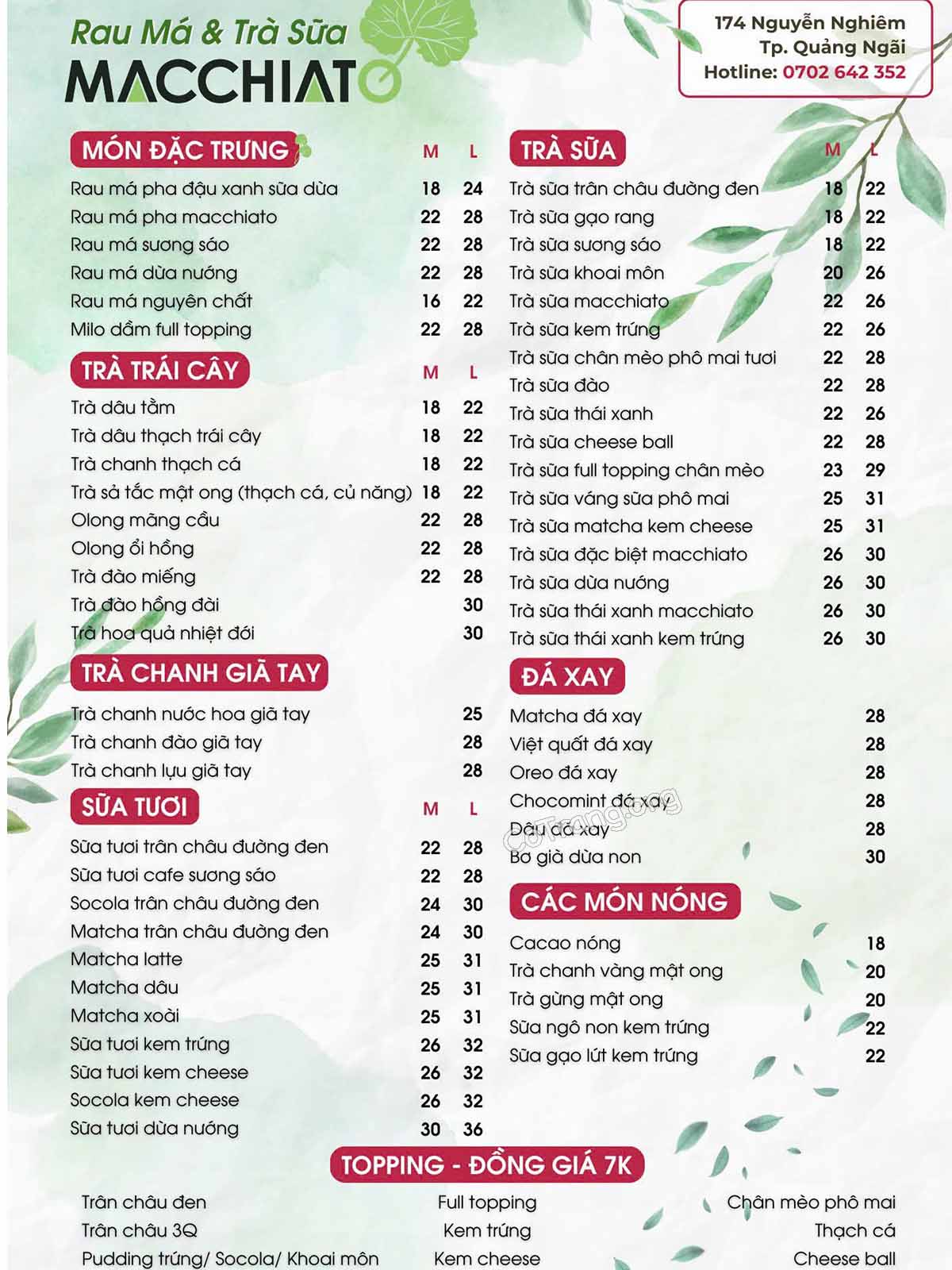 Trà Sữa & Rau Má Macchiato Quảng Ngãi - Quán trà sữa ngon bạn nên thử ...