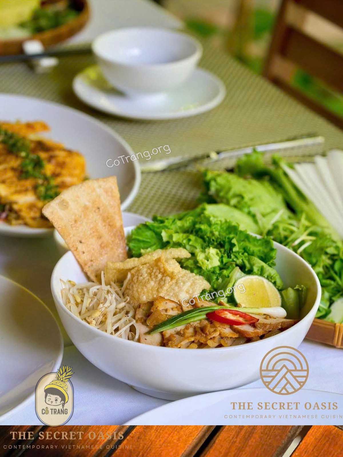 Menu tại The Secret Oasis Hoi An