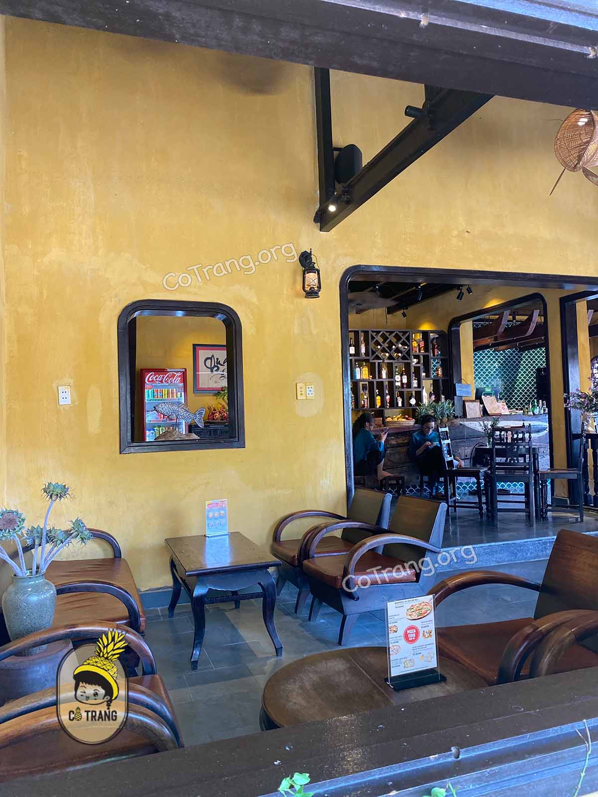 Không gian thực tế tại Cafe Chu An Hội An