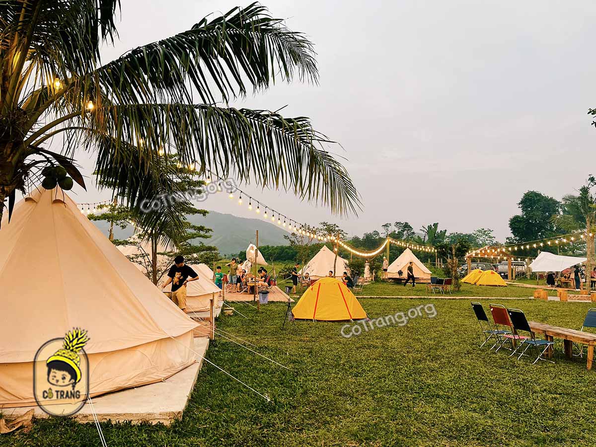 Không gian thực tế tại Hoà Bắc Ecolodge Camping Đà Nẵng 