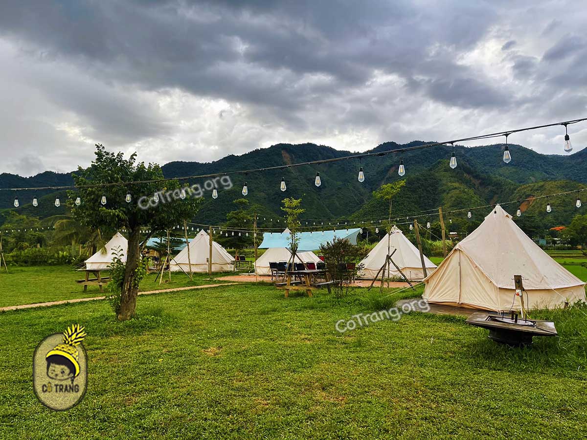 Không gian thực tế tại Hoà Bắc Ecolodge Camping Đà Nẵng 