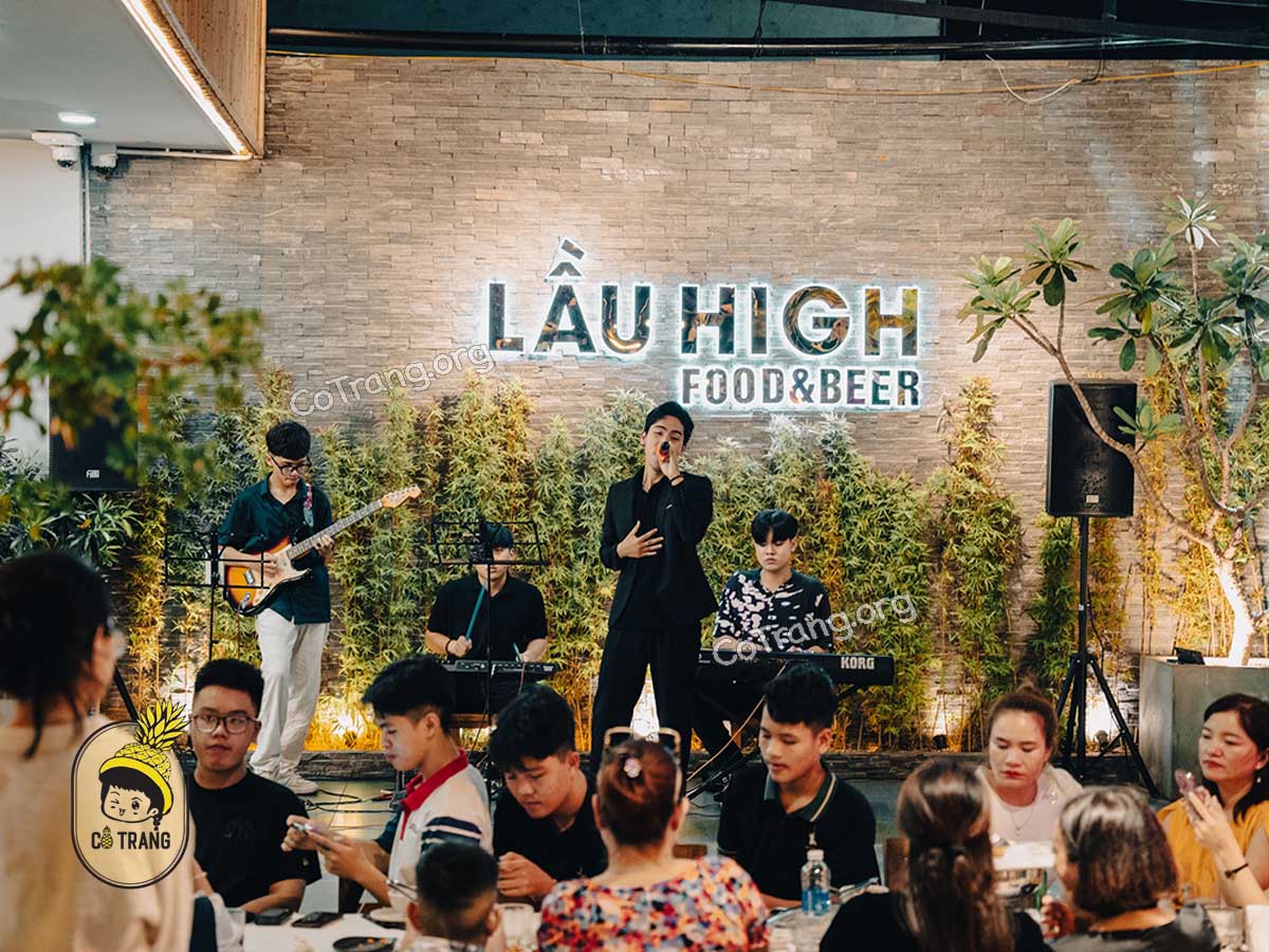 Không gian thực tế tại Lầu High Food & Beer Đà Nẵng
