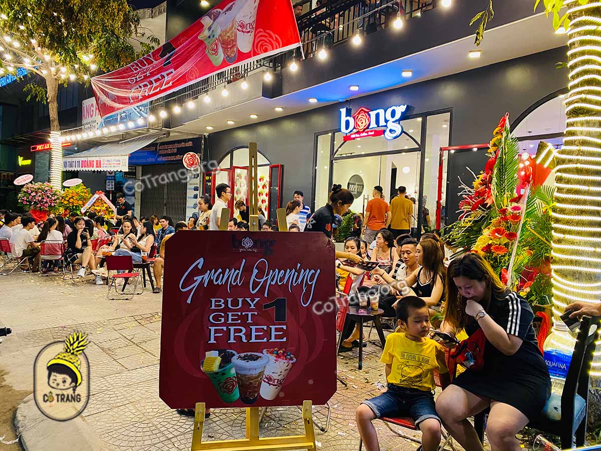 Không gian thực tế tại Trà Sữa Bông Đà Nẵng