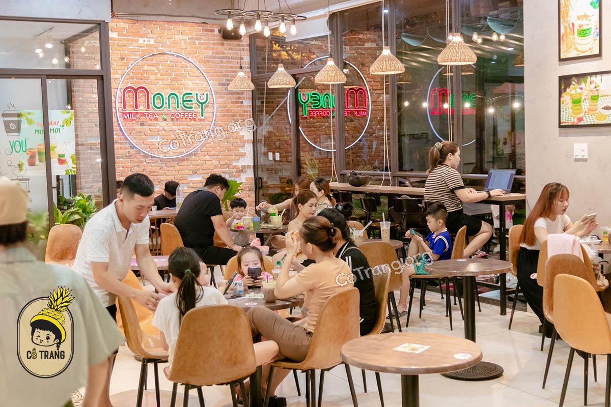 Không gian thực tế tại Trà Sữa Money Đà Nẵng