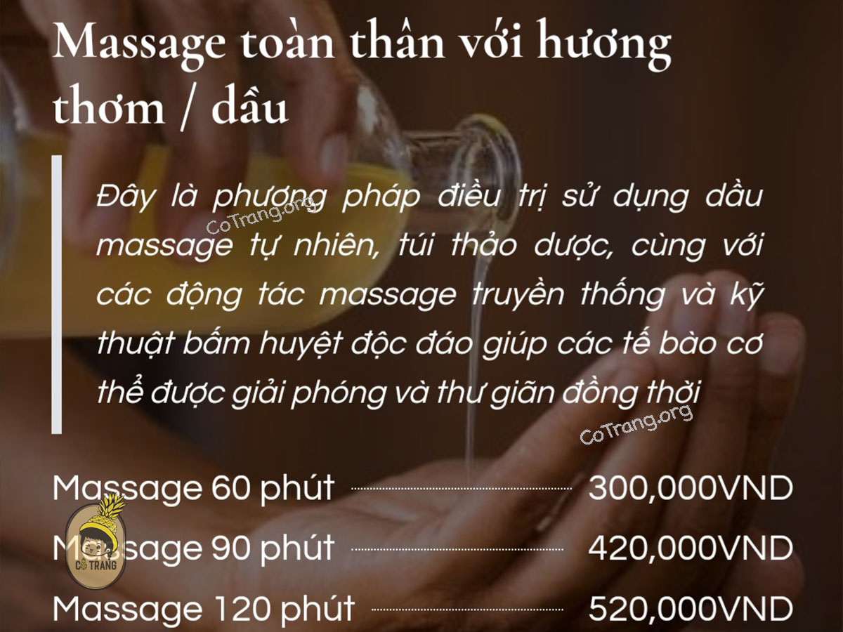 Bảng giá dịch vụ tại Luxury Anna Spa