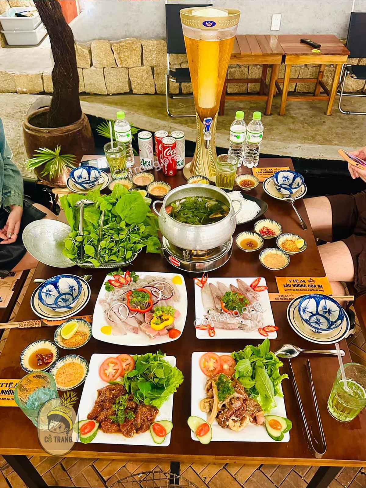 Menu món ăn tại Tiệm Lẩu Của Mị
