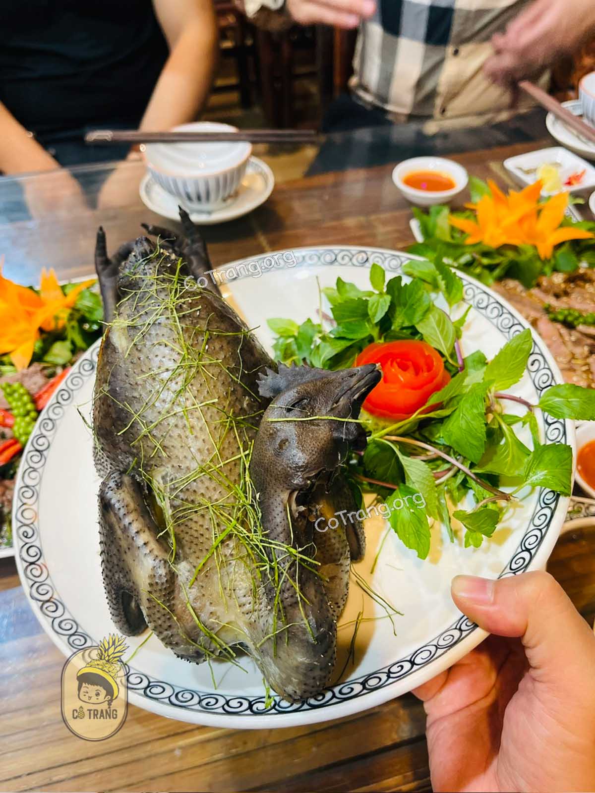 Menu món ăn tại Tả Van Quán ở Vinh