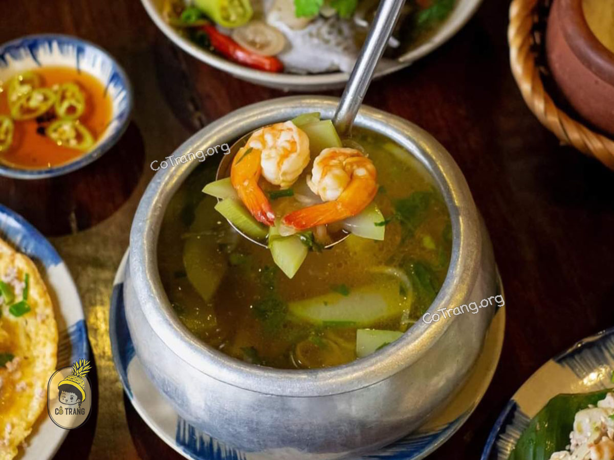 Menu món ăn tại Cơm niêu Chạn Huế