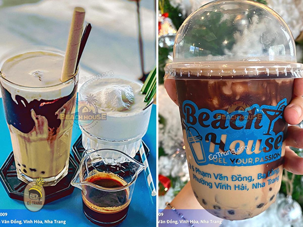 Menu thức uống tại Beach House Coffee Nha Trang