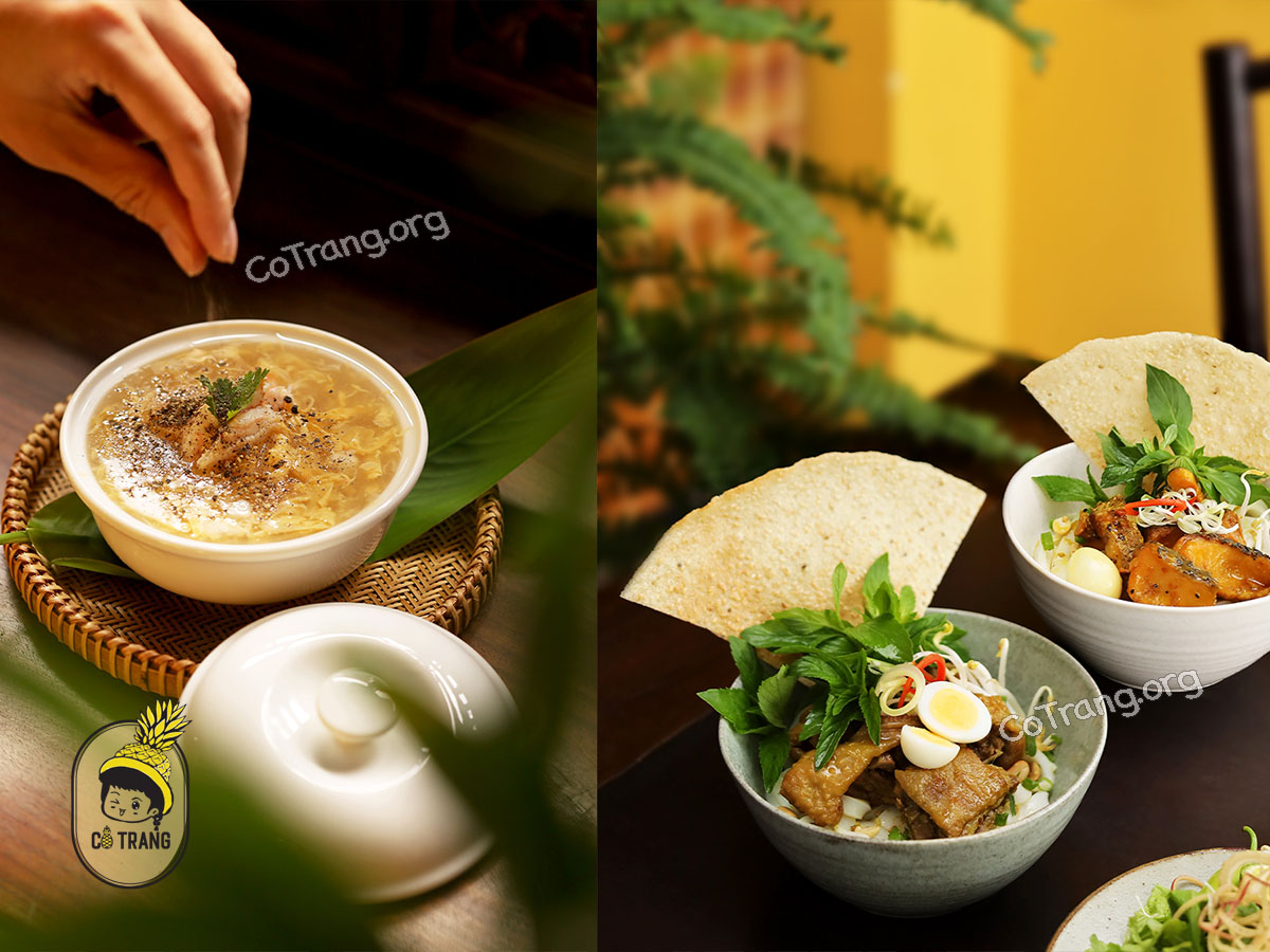 Không gian và món ăn tại Nhà Hàng Madame Lân Đà Nẵng 