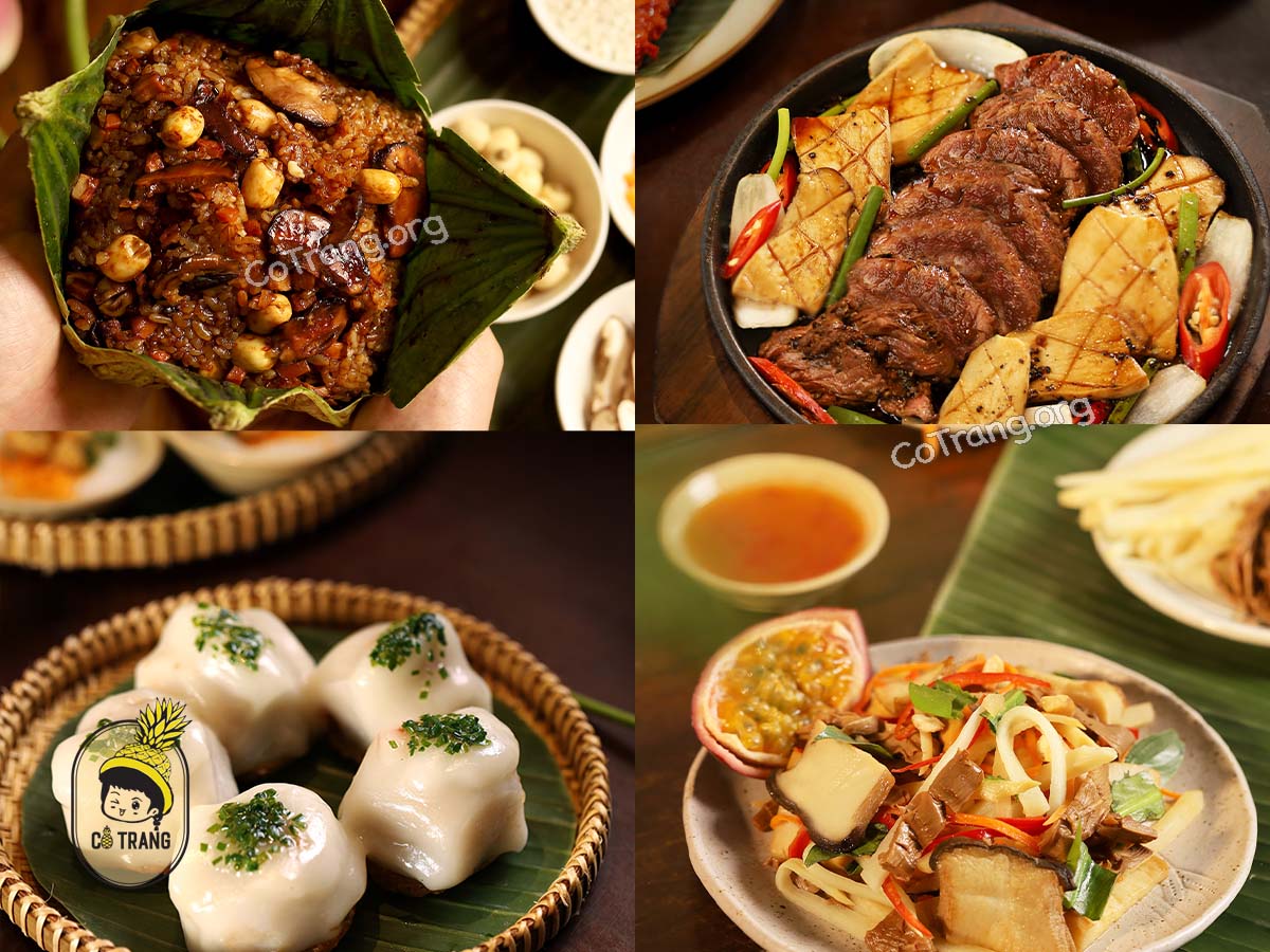 Không gian và món ăn tại Nhà Hàng Madame Lân Đà Nẵng 