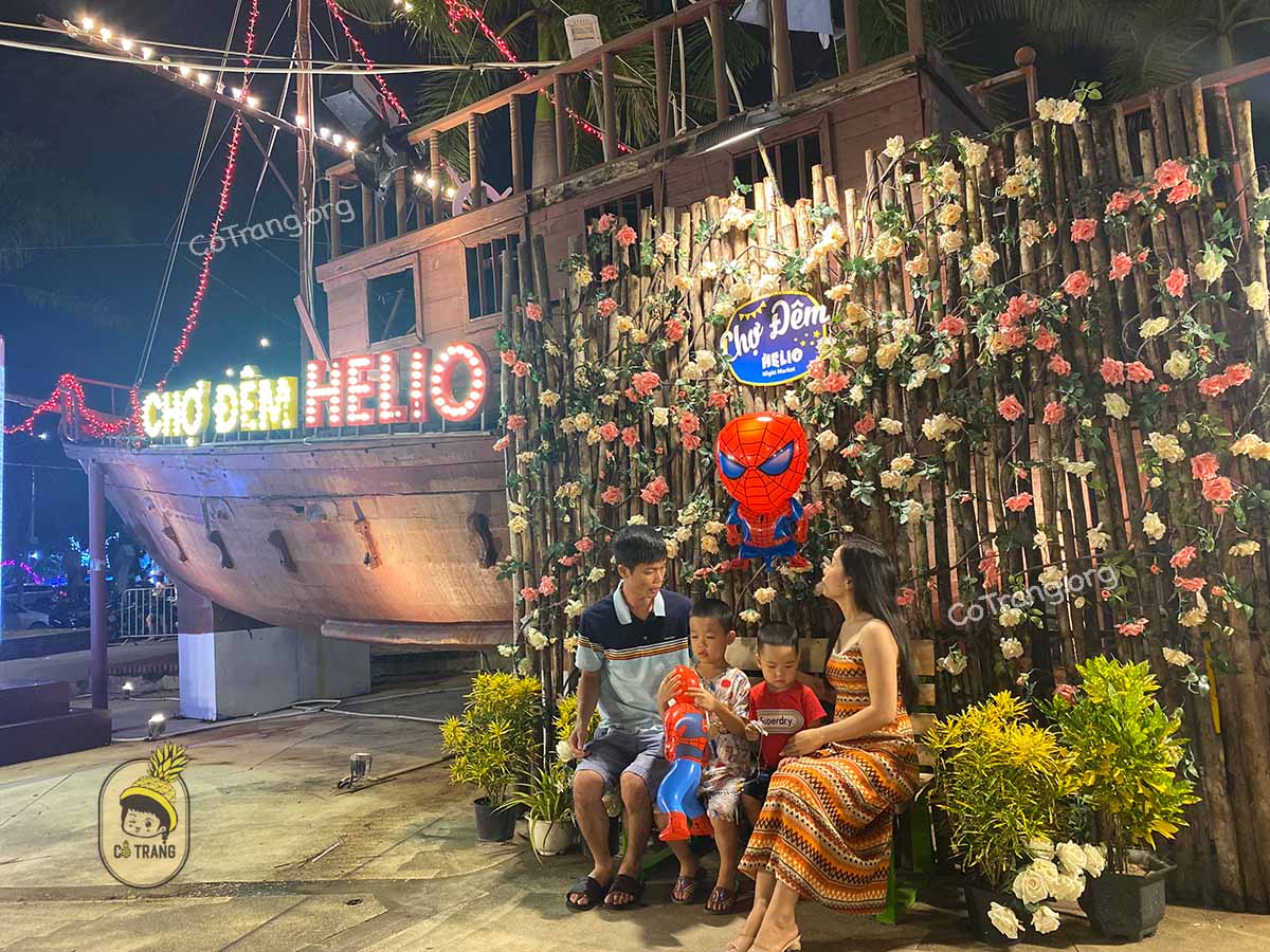 Không gian thực tế tại Chợ Đêm Helio Đà Nẵng