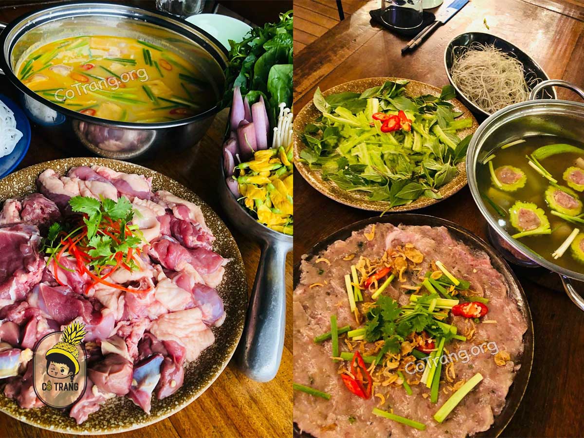 Không gian và món ăn tại Nhà hàng Cá Lửa Đà Nẵng