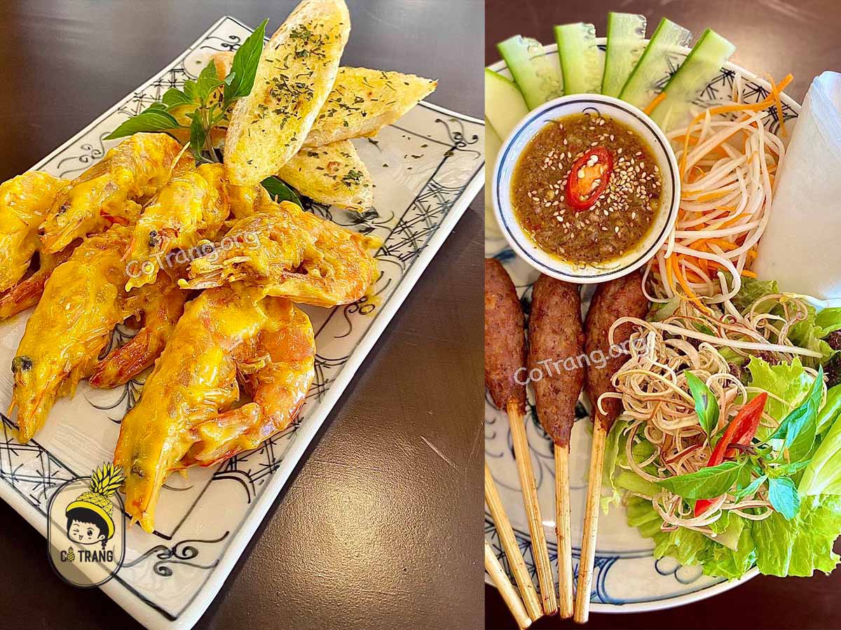 Không gian và món ăn tại Nhà Hàng Phở House Đà Nẵng
