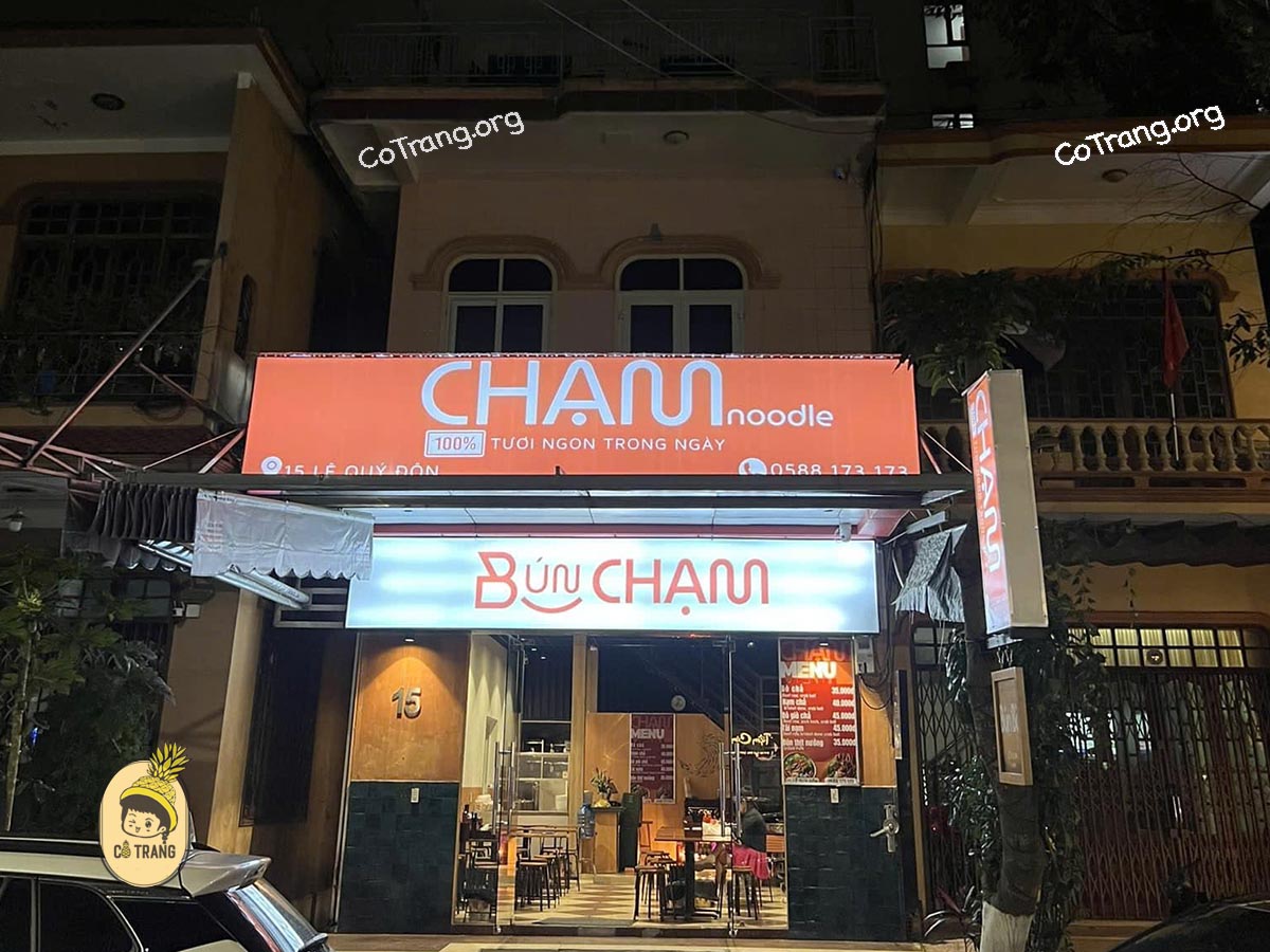 Bún CHẠM - Quán bún bò ngon và đông khách tại Đồng Hới, menu, review