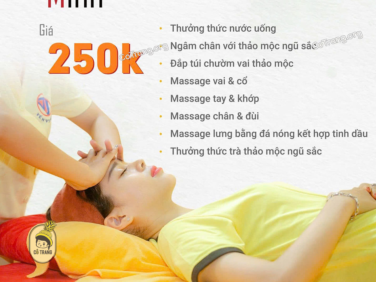 Bảng Giá Và Các Dịch Vụ Tại Yến Vy Spa, Quy Nhơn