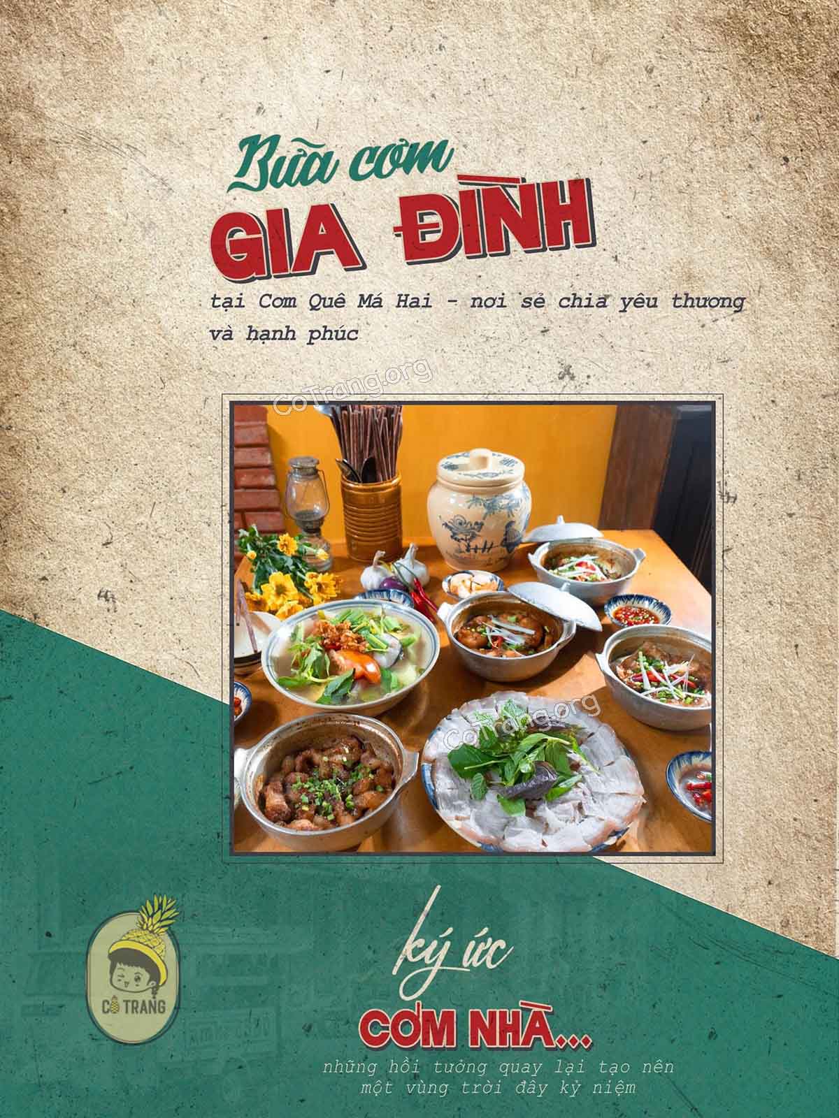 Không gian thực tế tại Cơm Quê Má Hai Đà Nẵng