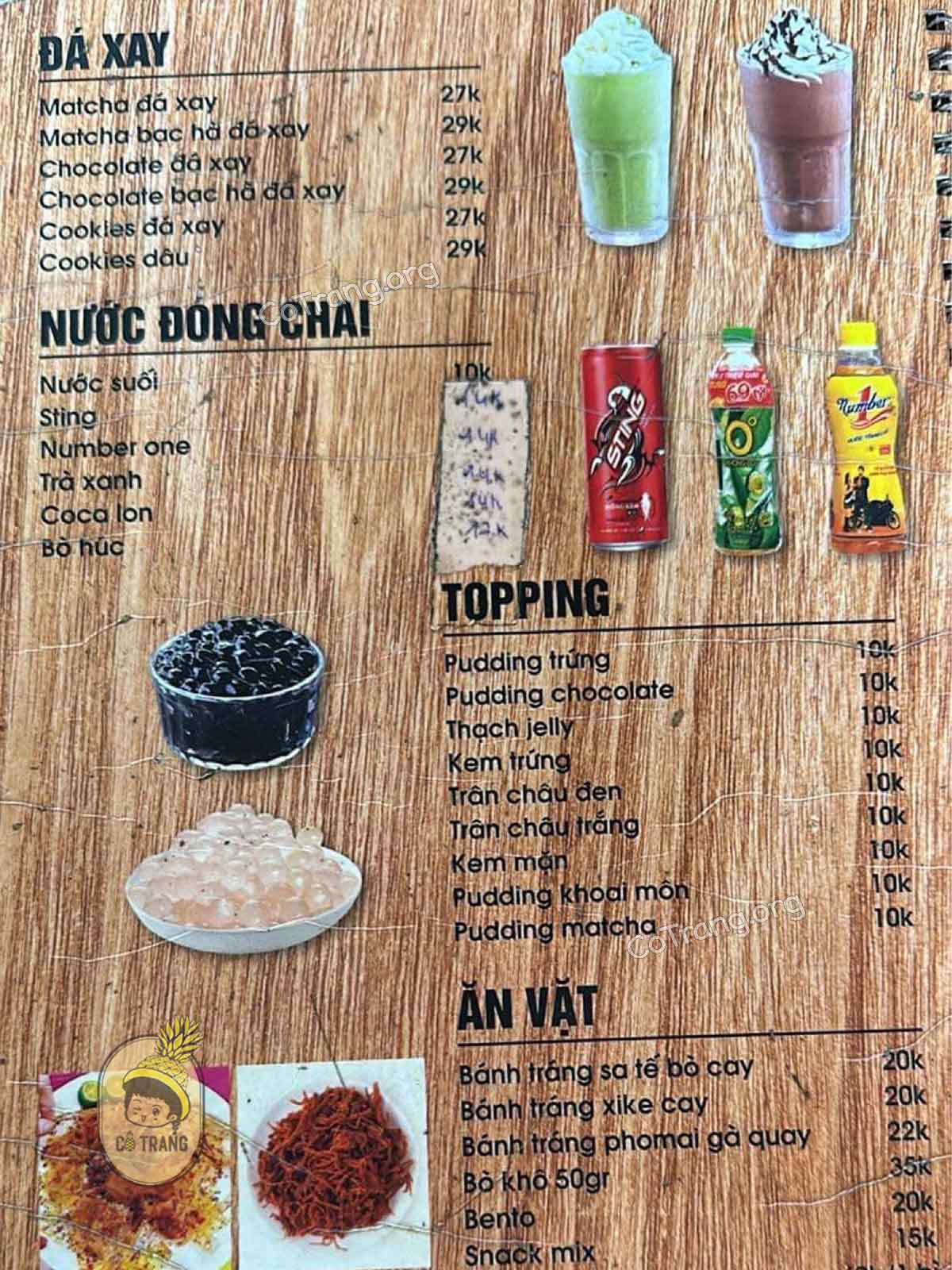  Menu Thức uống tại 2N Coffee Huế