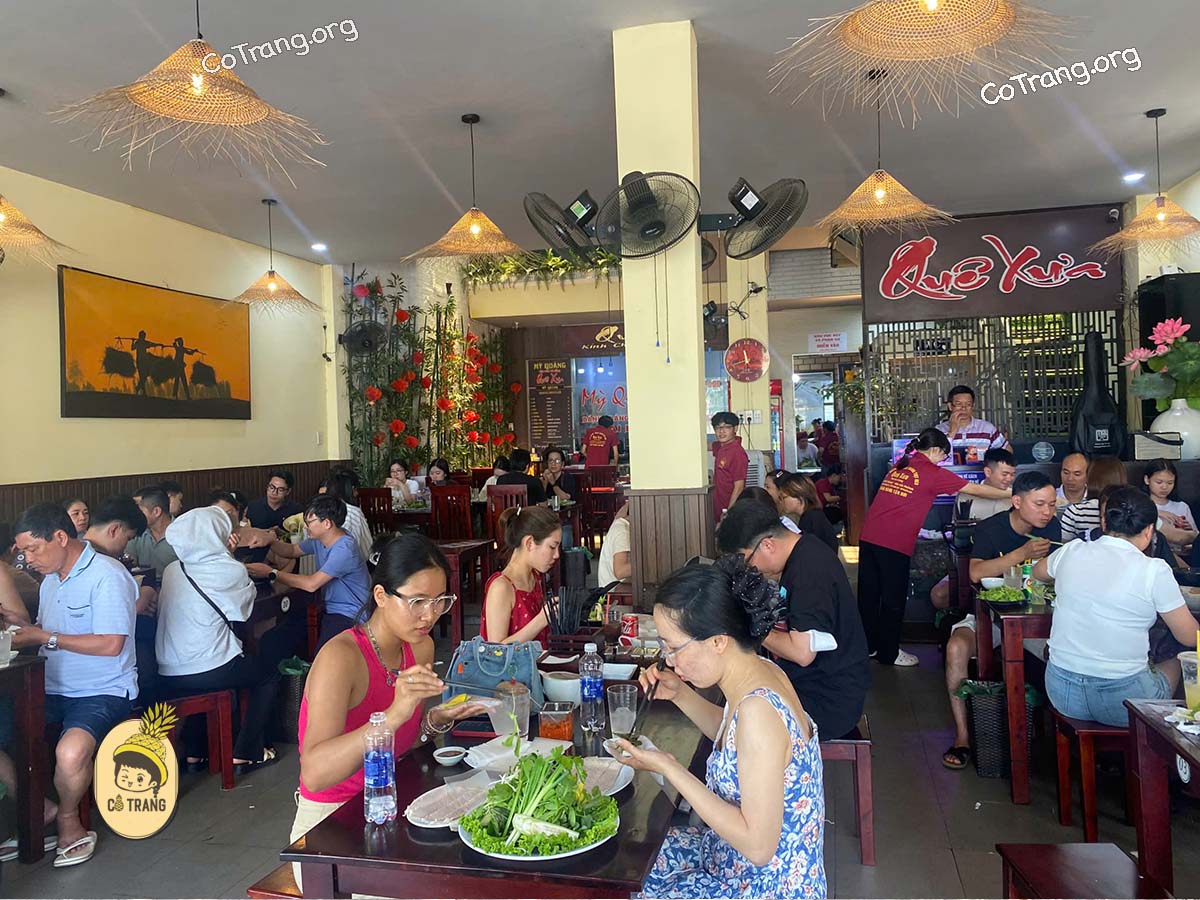 Mì Quảng Quê Xưa Đà Nẵng - Quán Mì Quảng chuẩn ngon và đông khách, menu, review