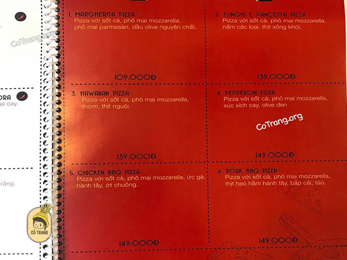 Menu Và Các Món Ăn Tại Passata Bistro, Gia Lai