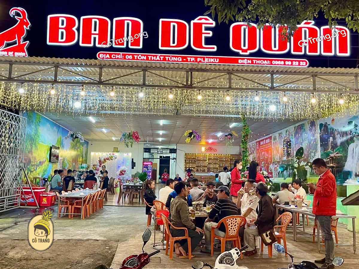Ban Dê Quán Pleiku - Quán dê tươi chuẩn ngon tại Phố Núi, menu, review