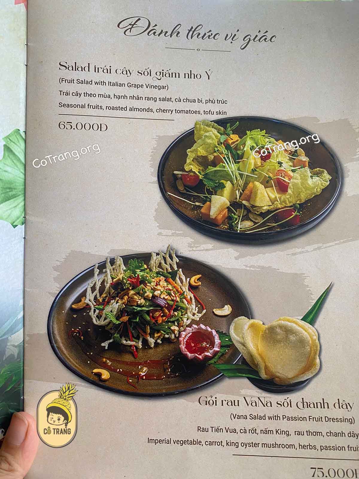 Menu Và Các Món Ăn Tại Nhà hàng chay VaNa Vegan, Đà Nẵng