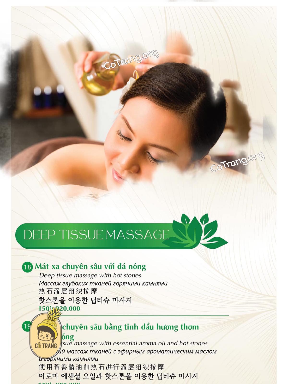 Bảng Giá Tại Onsi Spa Nha Trang