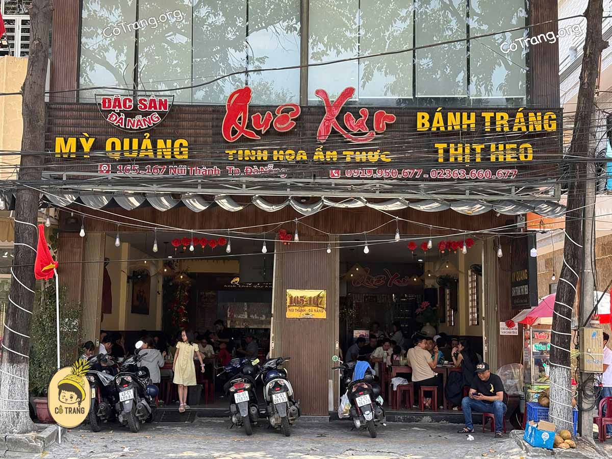 Mì Quảng Quê Xưa Đà Nẵng - Quán Mì Quảng chuẩn ngon và đông khách, menu, review