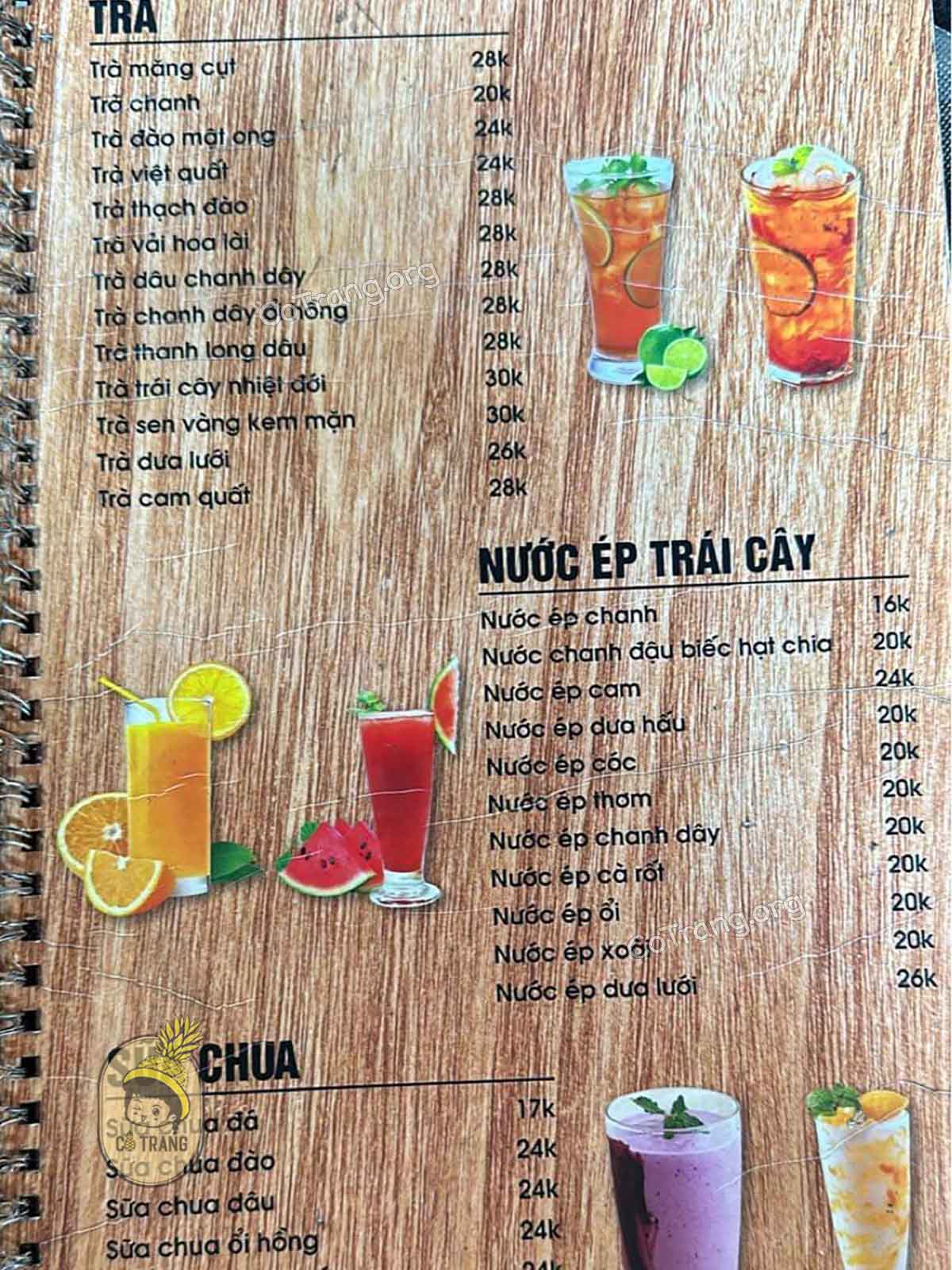  Menu Thức uống tại 2N Coffee Huế