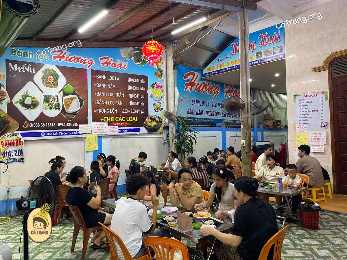 Không Gian Thực Tế Tại Bánh Lọc Hương Hoài - Đồng Hới