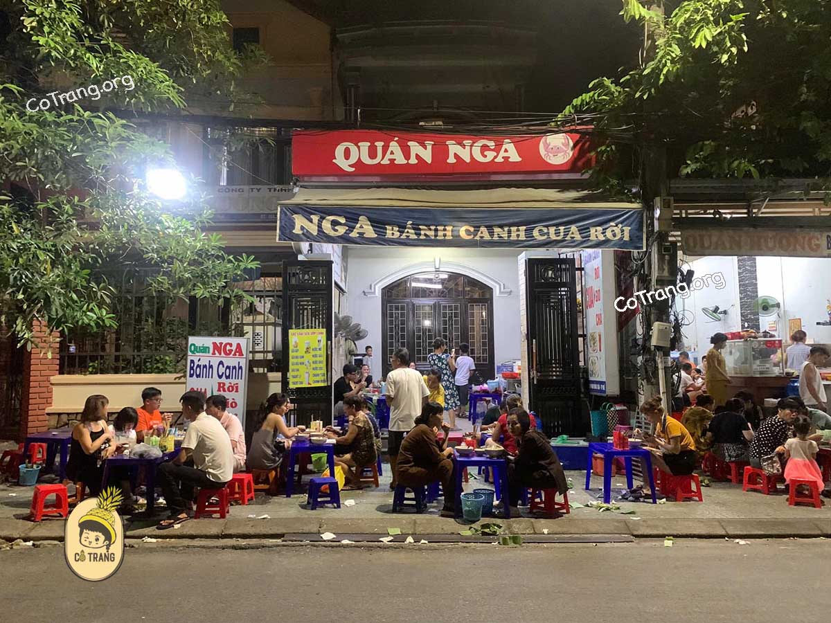 Bánh Canh Cua Rời Mệ Nga Huế - Quán ăn lâu đời và đông khách, menu, review