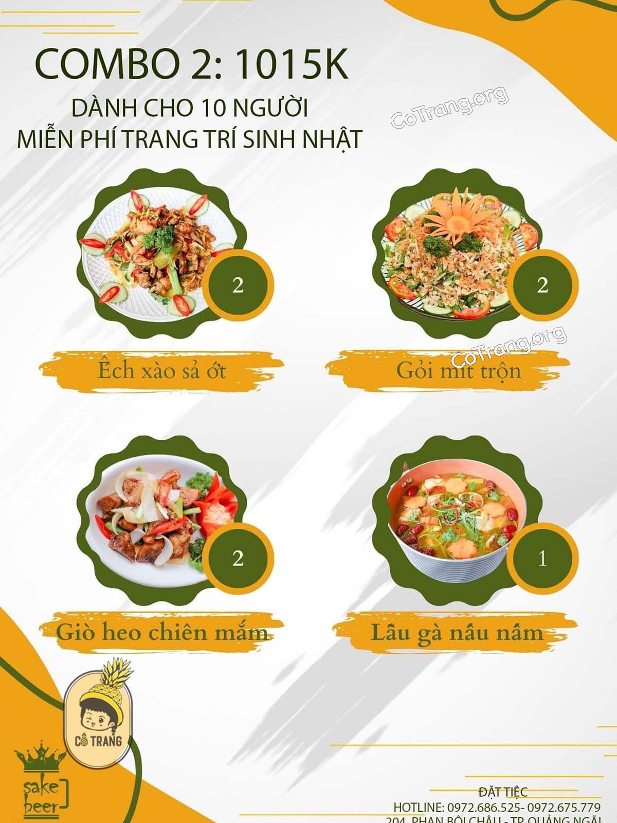 Menu Và Các Món Ăn Tại Sake Beer - Quảng Ngãi