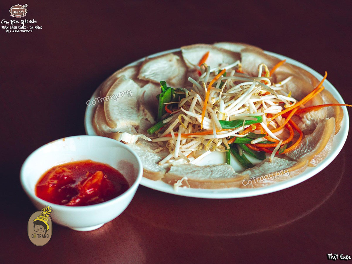Menu tại Cơm Niêu Nồi Đất Đà Nẵng.