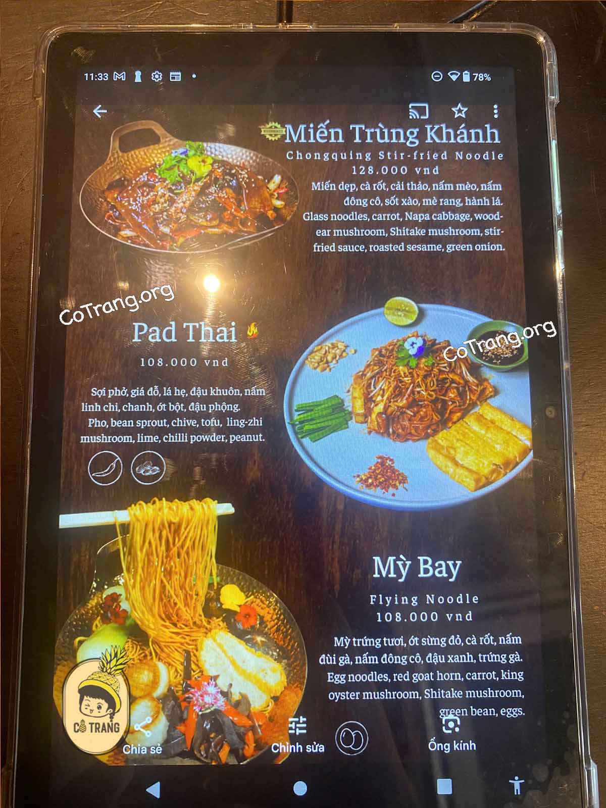 Menu Và Các Món Ăn Tại Maha Vegetariano, Đà Nẵng
