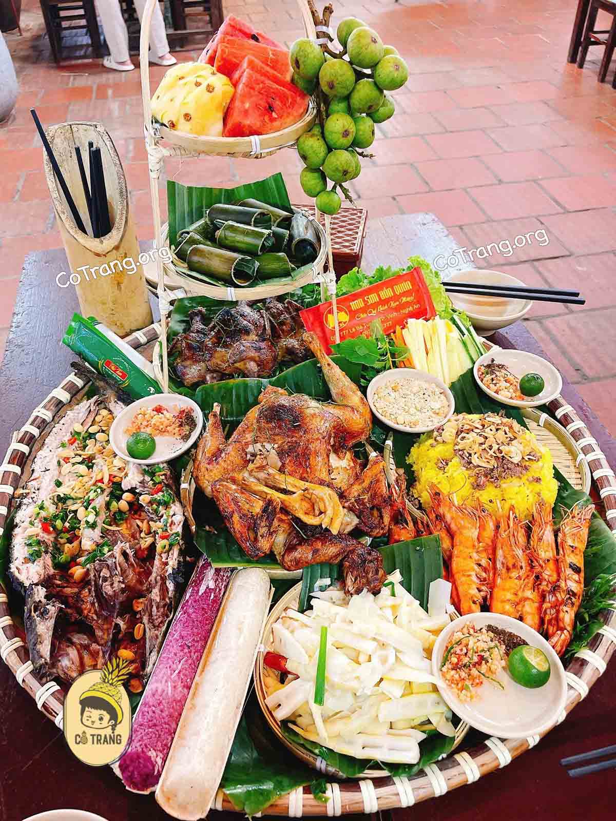 Menu Và Các Món Ăn Tại Hoa Sơn Bổn Quán, Vinh, Nghệ An
