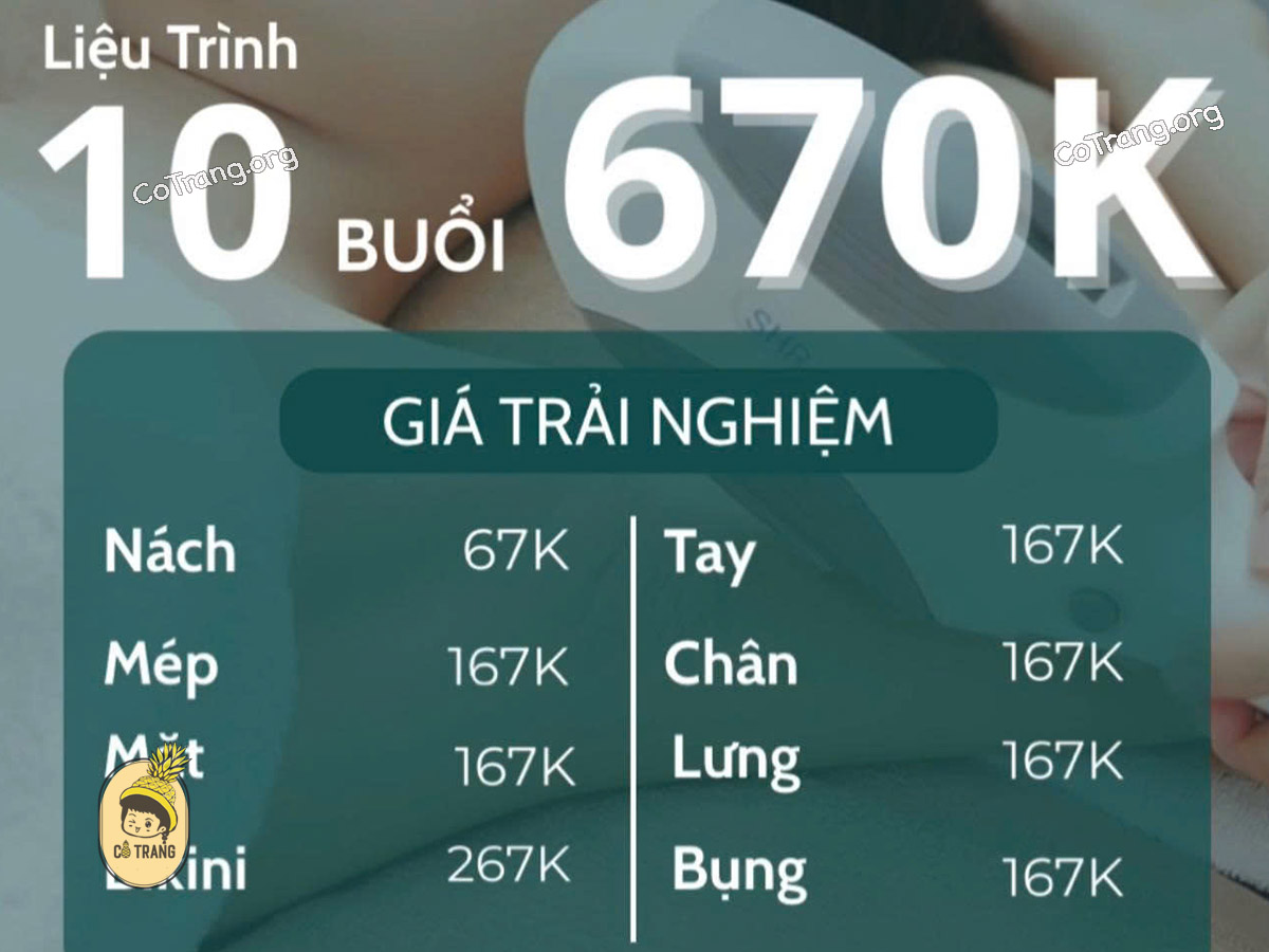 Bảng Giá Và Các Dịch Vụ Tại Thẩm Mỹ Viện Khánh Thy, Quy Nhơn