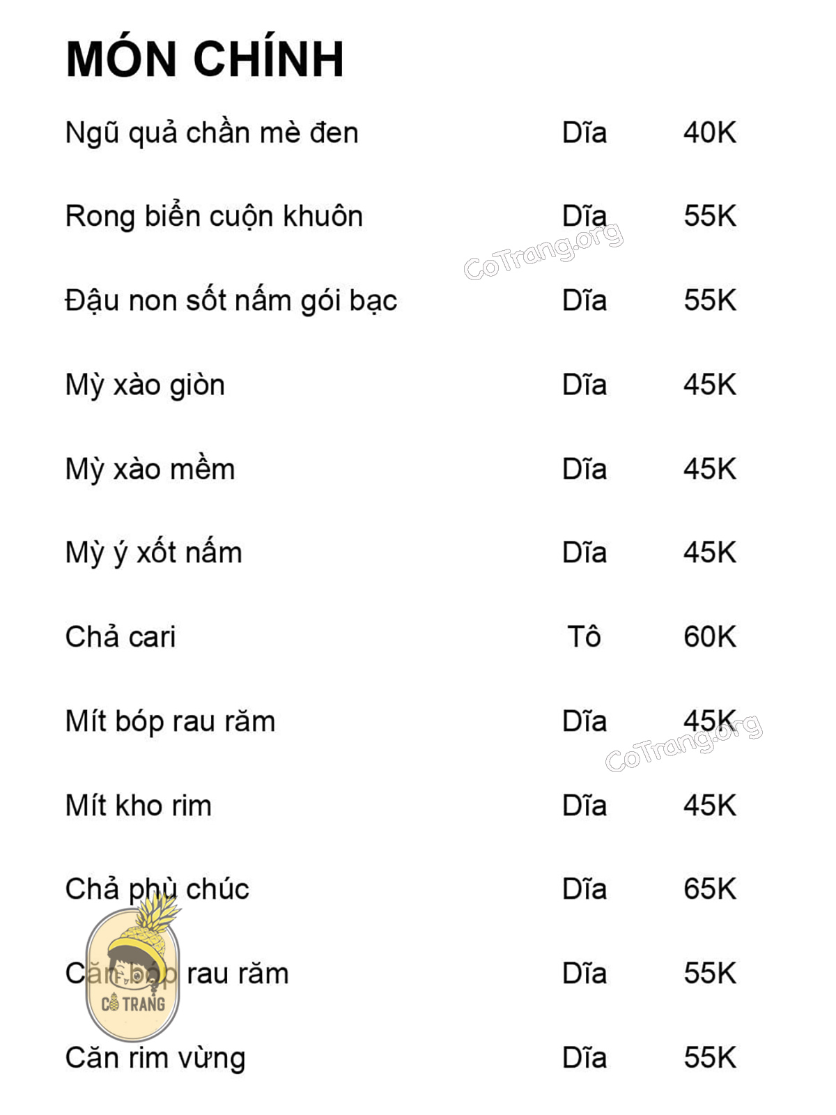 Nhà Hàng Chay An Định, Huế