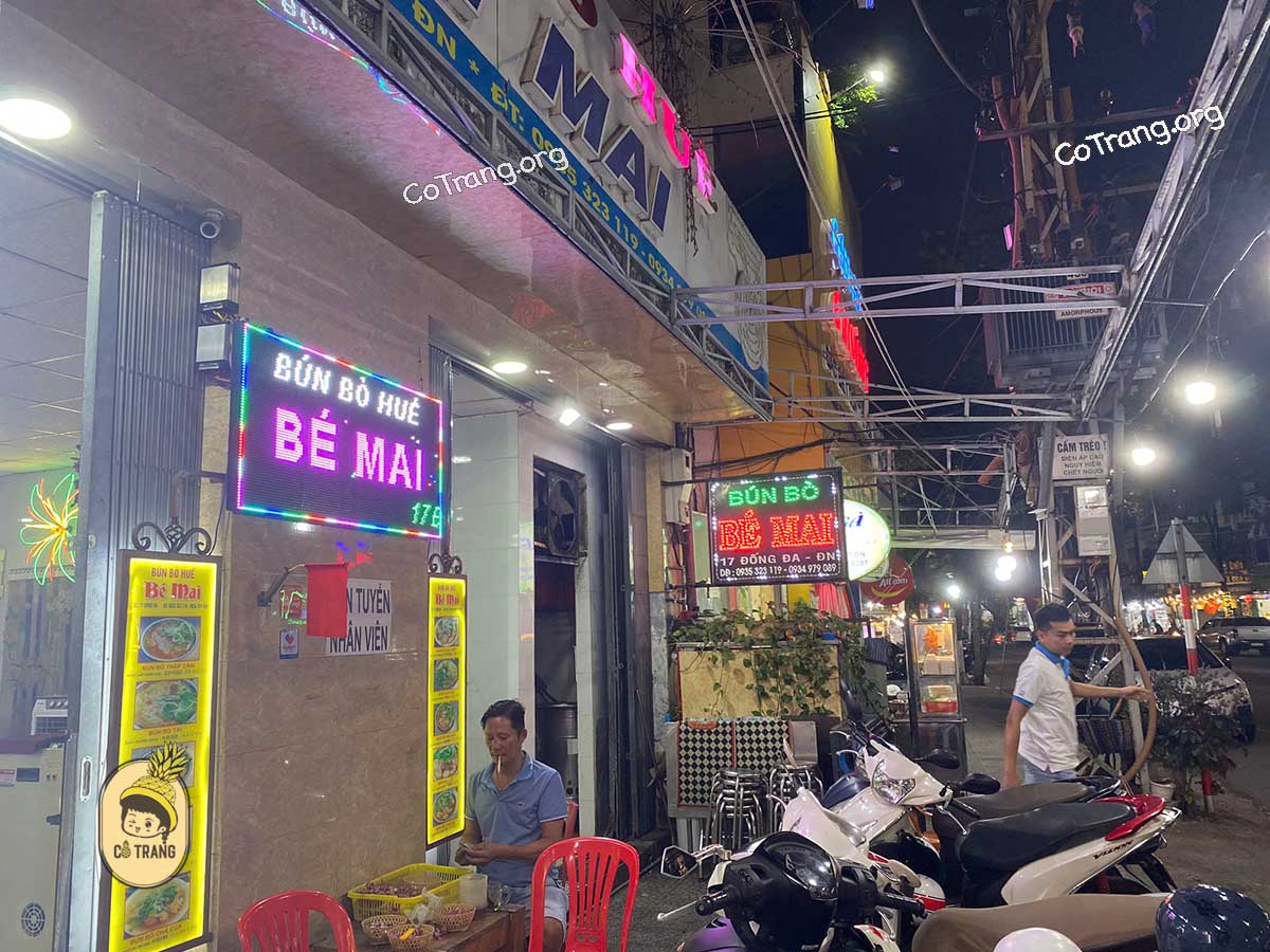 Không Gian Thực Tế Tại Bún Bò Huế Bé Mai, Đà Nẵng