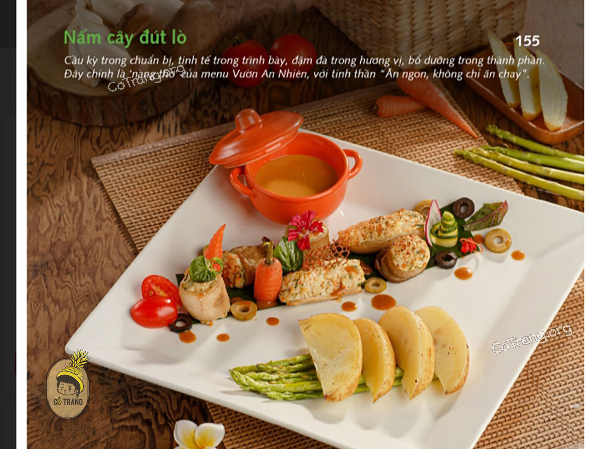 Menu các món ăn tại An Nhiên Garden Vegetarian Huế