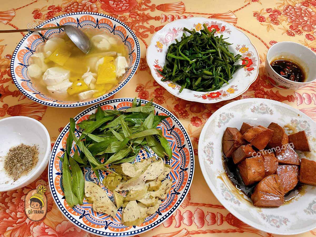 Menu tại Nhà Hàng Chay Hương Mai Huế