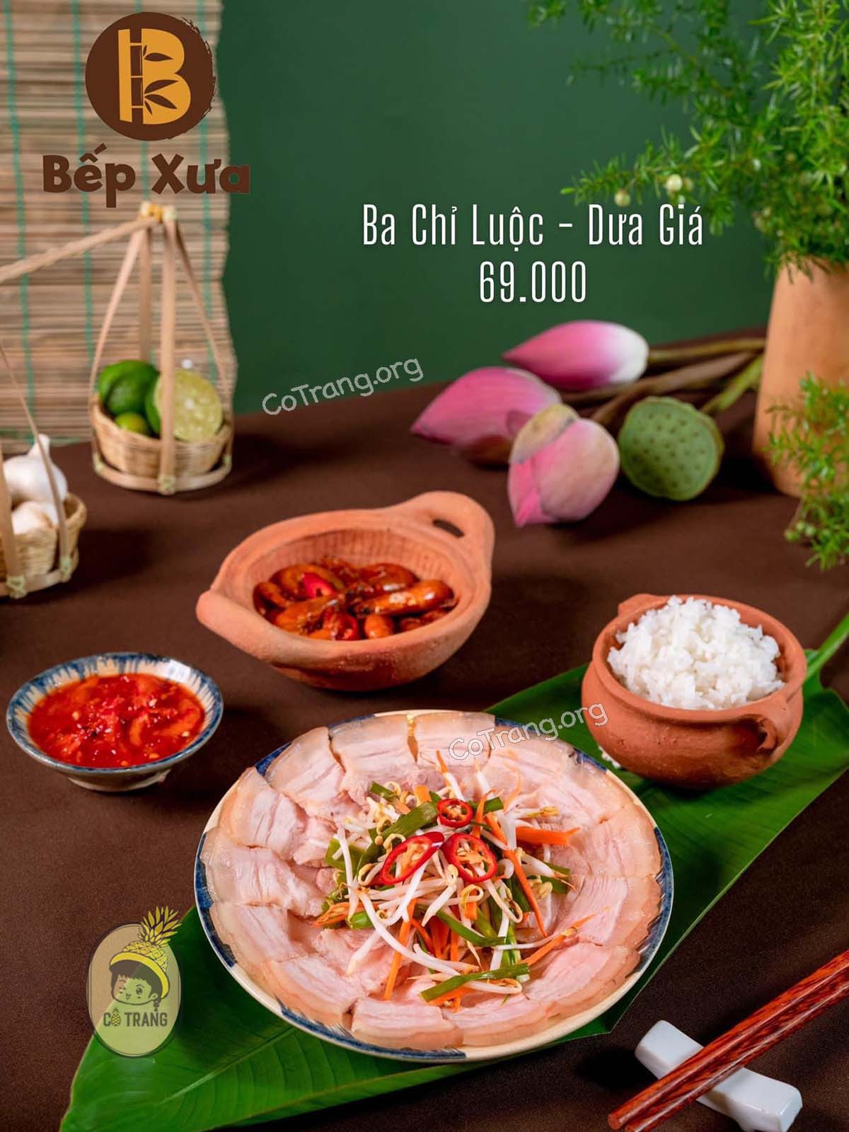  Menu của Nhà Hàng Bếp Xưa Đà Nẵng